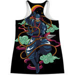 Ninja Warrior Print Women's Racerback Tank Top