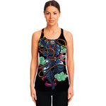 Ninja Warrior Print Women's Racerback Tank Top