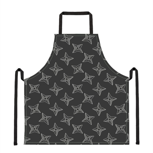 Ninja Weapon Pattern Print Apron