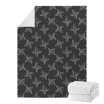 Ninja Weapon Pattern Print Blanket