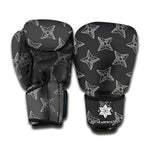 Ninja Weapon Pattern Print Boxing Gloves