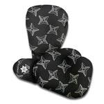 Ninja Weapon Pattern Print Boxing Gloves