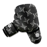 Ninja Weapon Pattern Print Boxing Gloves