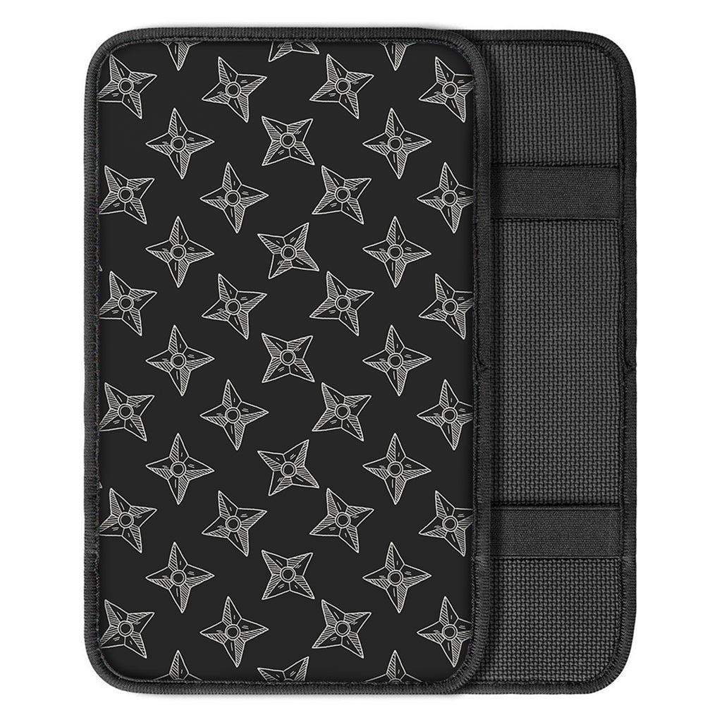 Ninja Weapon Pattern Print Car Center Console Cover