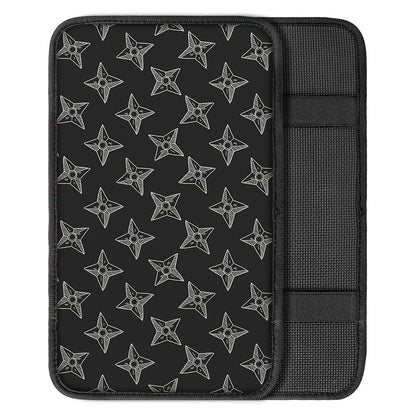 Ninja Weapon Pattern Print Car Center Console Cover