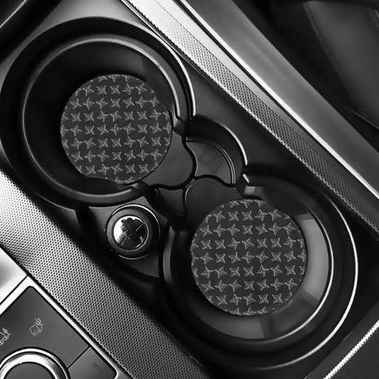 Ninja Weapon Pattern Print Car Coasters