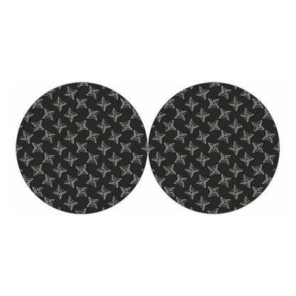 Ninja Weapon Pattern Print Car Coasters