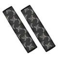 Ninja Weapon Pattern Print Car Seat Belt Covers