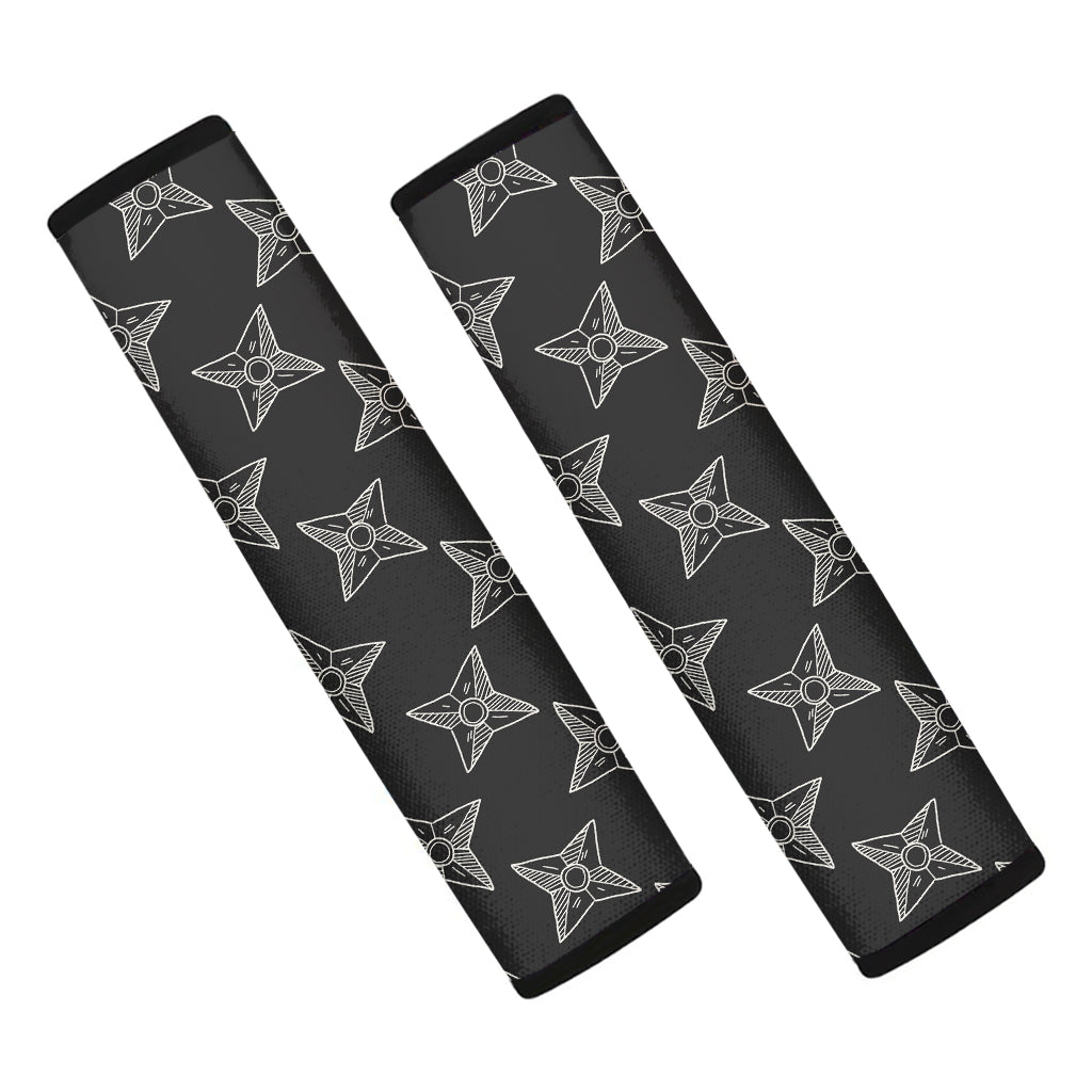 Ninja Weapon Pattern Print Car Seat Belt Covers