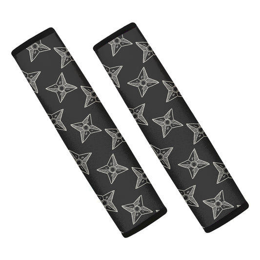 Ninja Weapon Pattern Print Car Seat Belt Covers