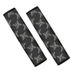 Ninja Weapon Pattern Print Car Seat Belt Covers