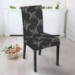 Ninja Weapon Pattern Print Dining Chair Slipcover