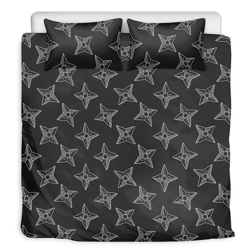 Ninja Weapon Pattern Print Duvet Cover Bedding Set