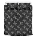 Ninja Weapon Pattern Print Duvet Cover Bedding Set