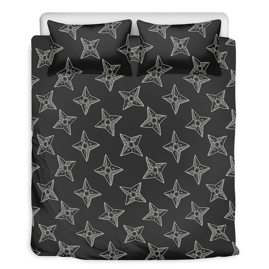 Ninja Weapon Pattern Print Duvet Cover Bedding Set