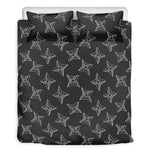 Ninja Weapon Pattern Print Duvet Cover Bedding Set