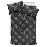 Ninja Weapon Pattern Print Duvet Cover Bedding Set