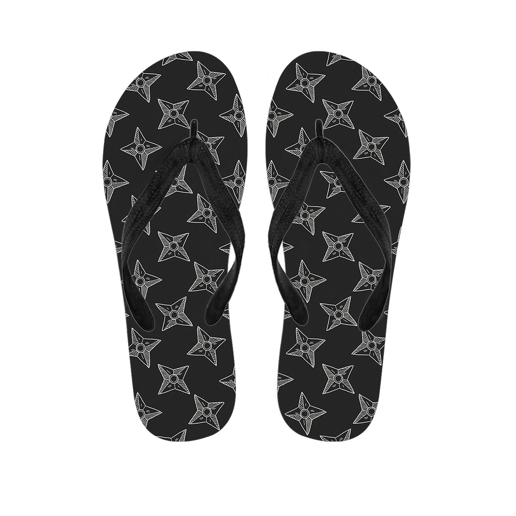 Ninja Weapon Pattern Print Flip Flops