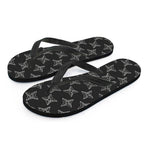 Ninja Weapon Pattern Print Flip Flops