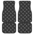 Ninja Weapon Pattern Print Front and Back Car Floor Mats