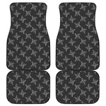 Ninja Weapon Pattern Print Front and Back Car Floor Mats