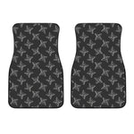 Ninja Weapon Pattern Print Front Car Floor Mats