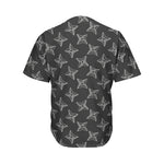 Ninja Weapon Pattern Print Men's Baseball Jersey