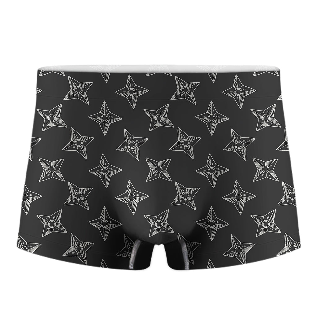 Ninja Weapon Pattern Print Men's Boxer Briefs