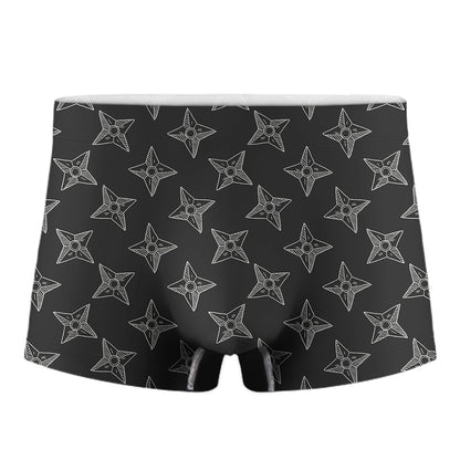 Ninja Weapon Pattern Print Men's Boxer Briefs