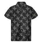 Ninja Weapon Pattern Print Men's Short Sleeve Shirt