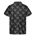 Ninja Weapon Pattern Print Men's Short Sleeve Shirt