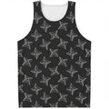 Ninja Weapon Pattern Print Men's Tank Top