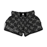 Ninja Weapon Pattern Print Muay Thai Boxing Shorts