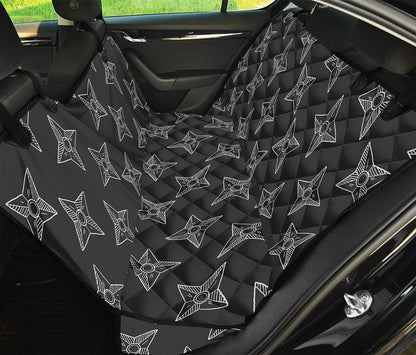 Ninja Weapon Pattern Print Pet Car Back Seat Cover