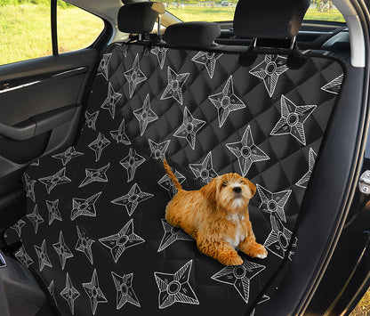 Ninja Weapon Pattern Print Pet Car Back Seat Cover