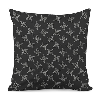 Ninja Weapon Pattern Print Pillow Cover