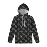Ninja Weapon Pattern Print Pullover Hoodie