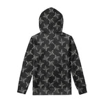 Ninja Weapon Pattern Print Pullover Hoodie
