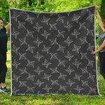 Ninja Weapon Pattern Print Quilt