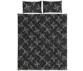 Ninja Weapon Pattern Print Quilt Bed Set