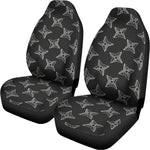 Ninja Weapon Pattern Print Universal Fit Car Seat Covers