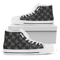 Ninja Weapon Pattern Print White High Top Sneakers