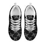 Ninja Weapon Pattern Print White Sneakers