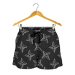 Ninja Weapon Pattern Print Women's Shorts