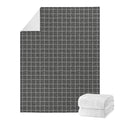 Noisy Windowpane Pattern Print Blanket