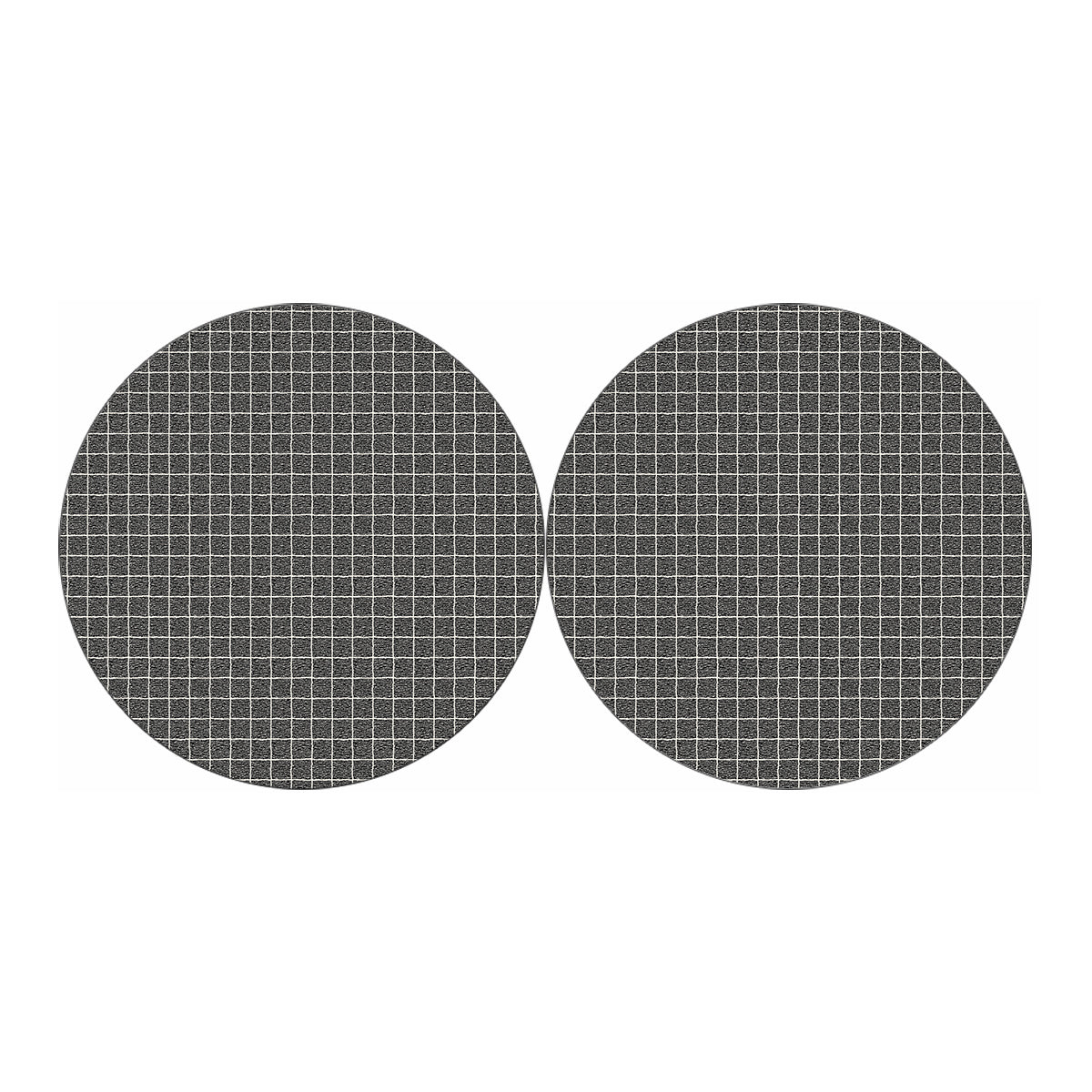 Noisy Windowpane Pattern Print Car Coasters