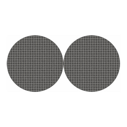 Noisy Windowpane Pattern Print Car Coasters