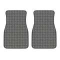Noisy Windowpane Pattern Print Front Car Floor Mats