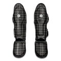 Noisy Windowpane Pattern Print Muay Thai Shin Guards