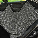 Noisy Windowpane Pattern Print Pet Car Back Seat Cover